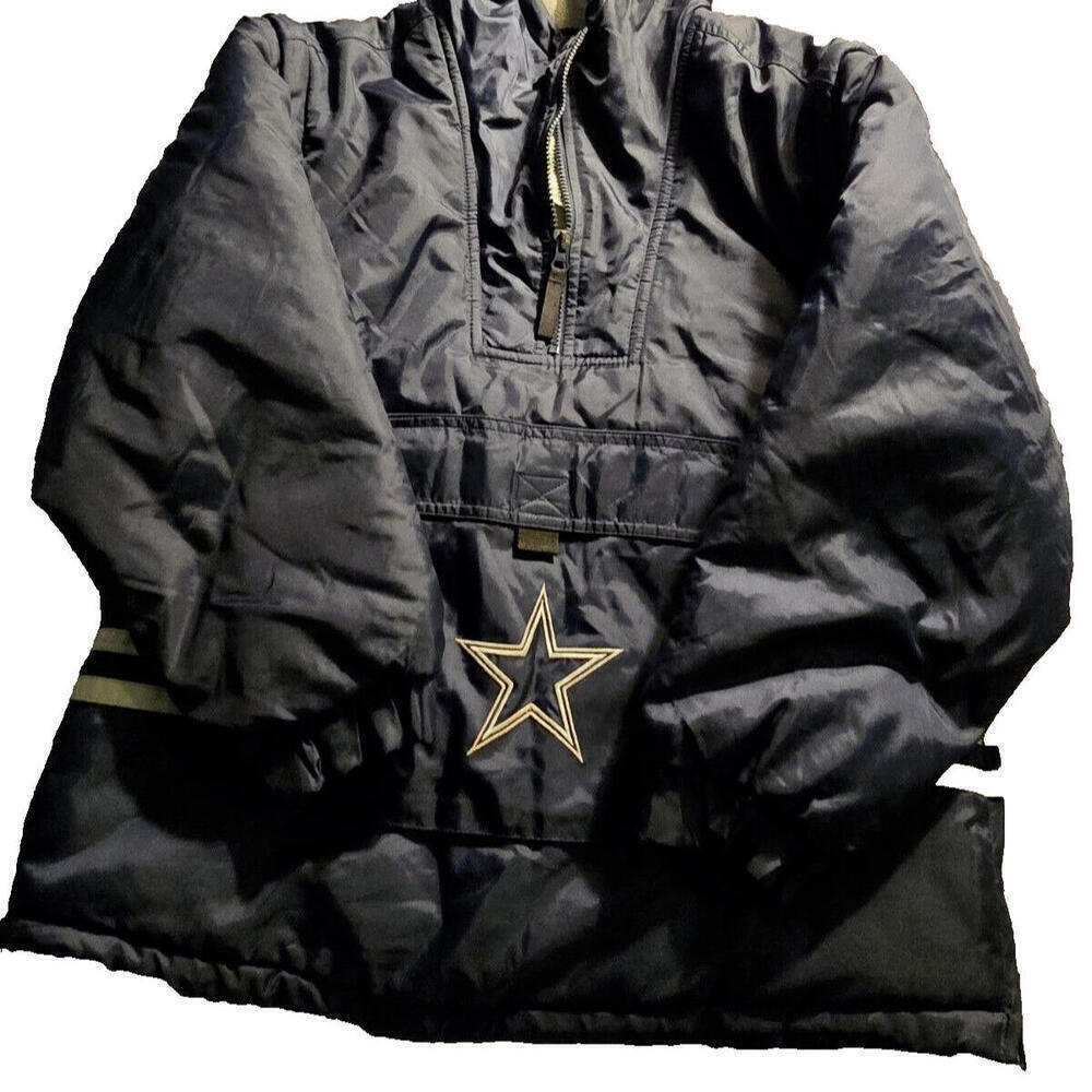 Vintage NFL Puma Cowboys Kids Medium Size 10 To 12‎ Jersey Puffer Jacket